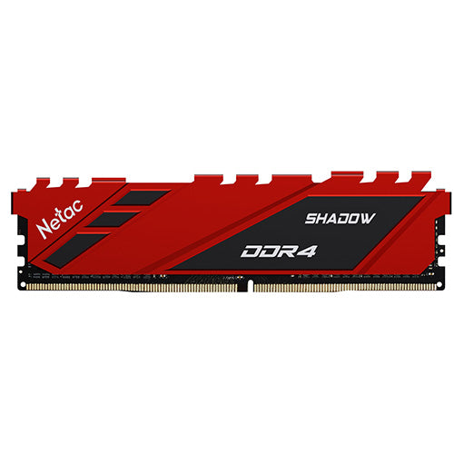 Netac Shadow 16GB DDR4 3200MHz RAM CL16 Red Aluminum Heatsink Netac Shadow 16GB DDR4 3200MHz RAM CL16 Red Aluminum Heatsink